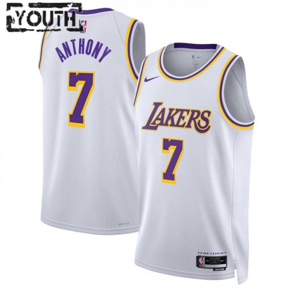 Los Angeles Lakers Trikot Carmelo Anthony 7 Nike 2022-23 Association Edition Weiß Swingman - Kinder Los Angeles Lakers Trikot Carmelo Anthony 7 Nike 2022-23 Association Edition Weiß Swingman - Kinder